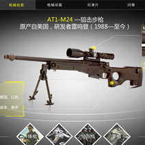 上海公安博物馆制作32寸展示屏的flash枪支使用的动画效果，已安装使用。